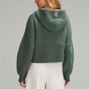 Lululemon Oversized Half Zip Scuba - Dark Forest XS/S